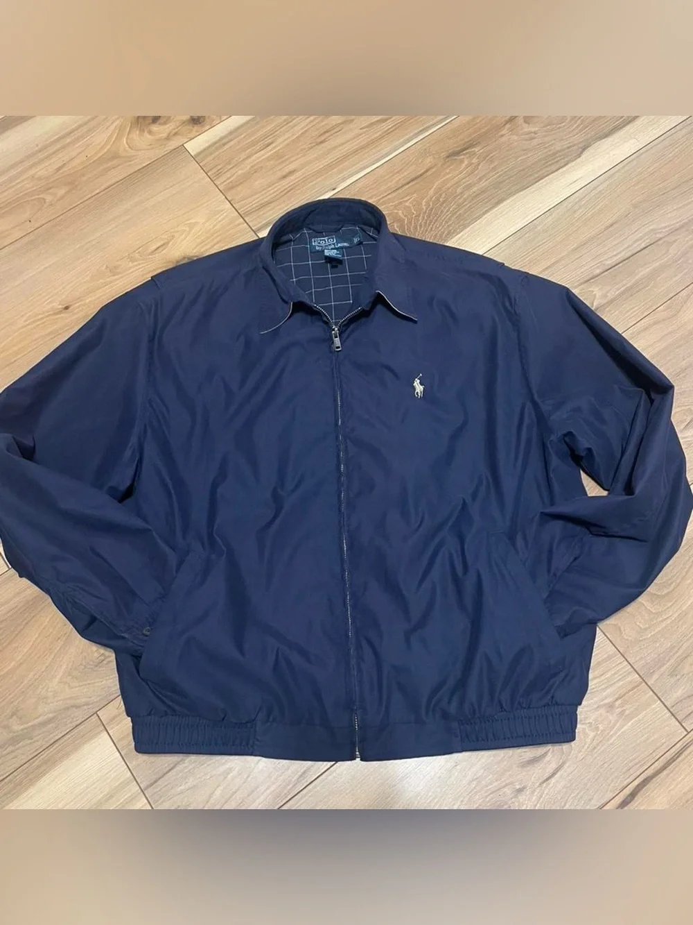 Polo by Ralph Lauren Navy Zip-Front Bomber Jacket